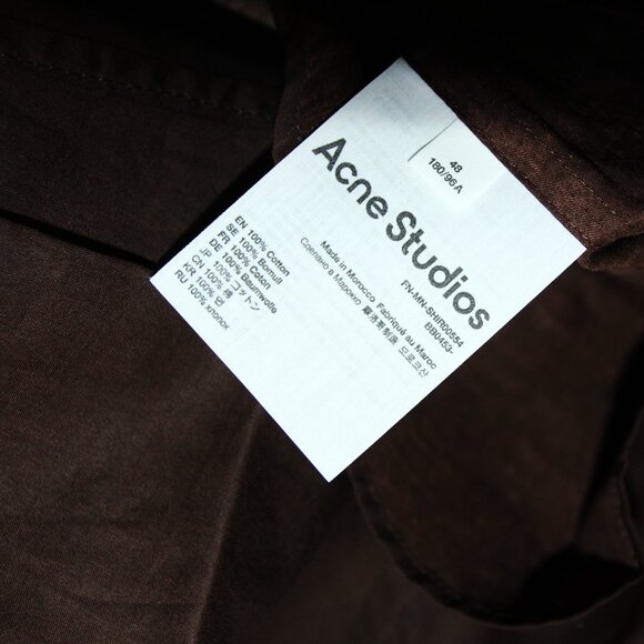 BNWT AW22 ACNE STUDIOS KALEIDOSCOPE PRINTED SHIRT 48 & 50 & 52 - Picture 9 of 13